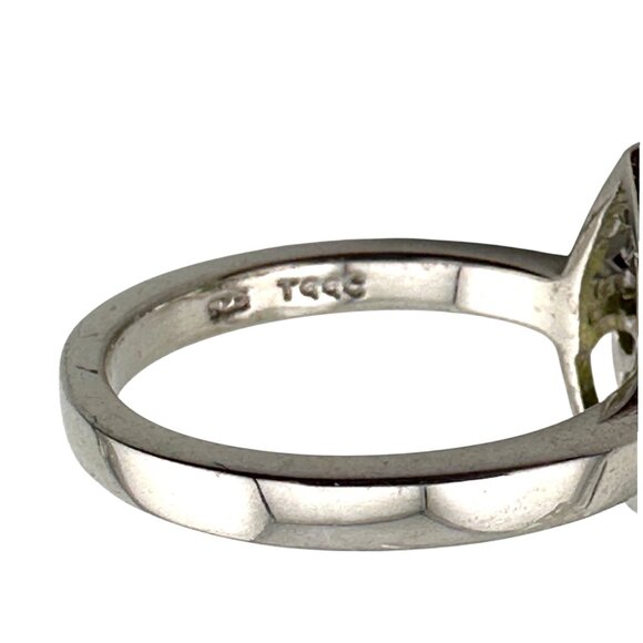 Annabella Peridot & White Topaz Ring 925 Sterling Silver Cert of Authenticity - Picture 10 of 12